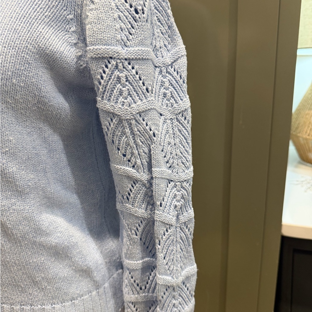 & Isla Light Blue Women's Sweater - Picture 4 of 7